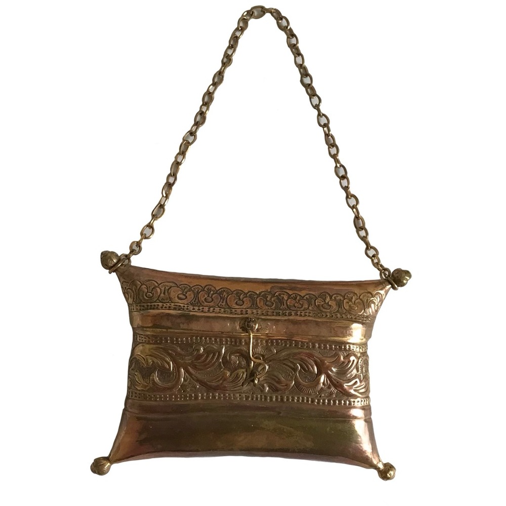 Vintage Neiman Marcus Purse | Neiman Marcus Brass Clutch | Rare | Solid Brass